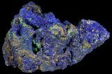 Azurite and Malachite Crystal Cluster - Congo #115452-2